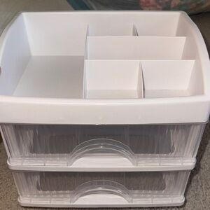 White Multi-Compartment Storage Organizer